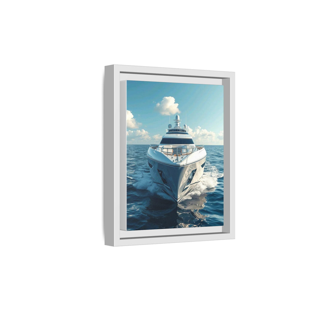 Nautical Elegance: Canvas Yacht Portrait