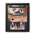 Pop art artistic portrait of manga heroes