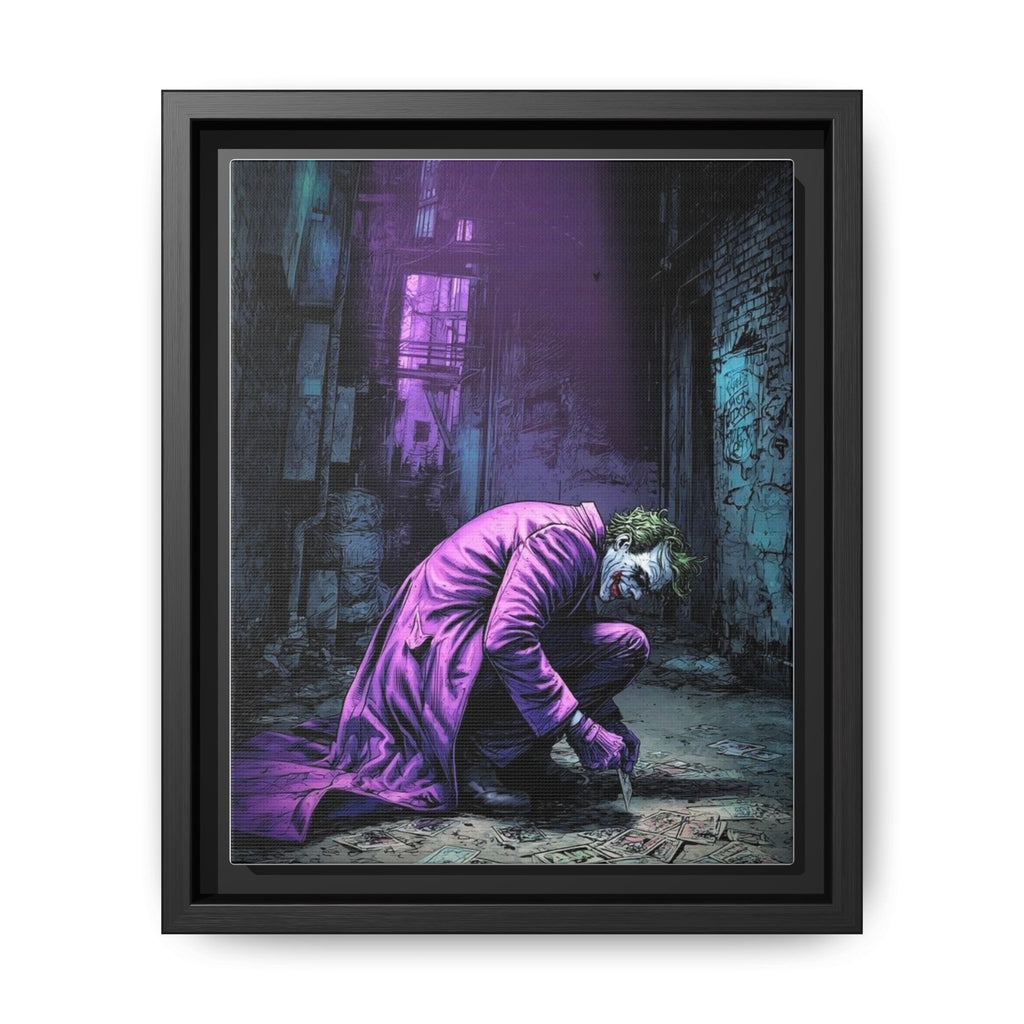 Artistic portrait of the Joker in bright colors
