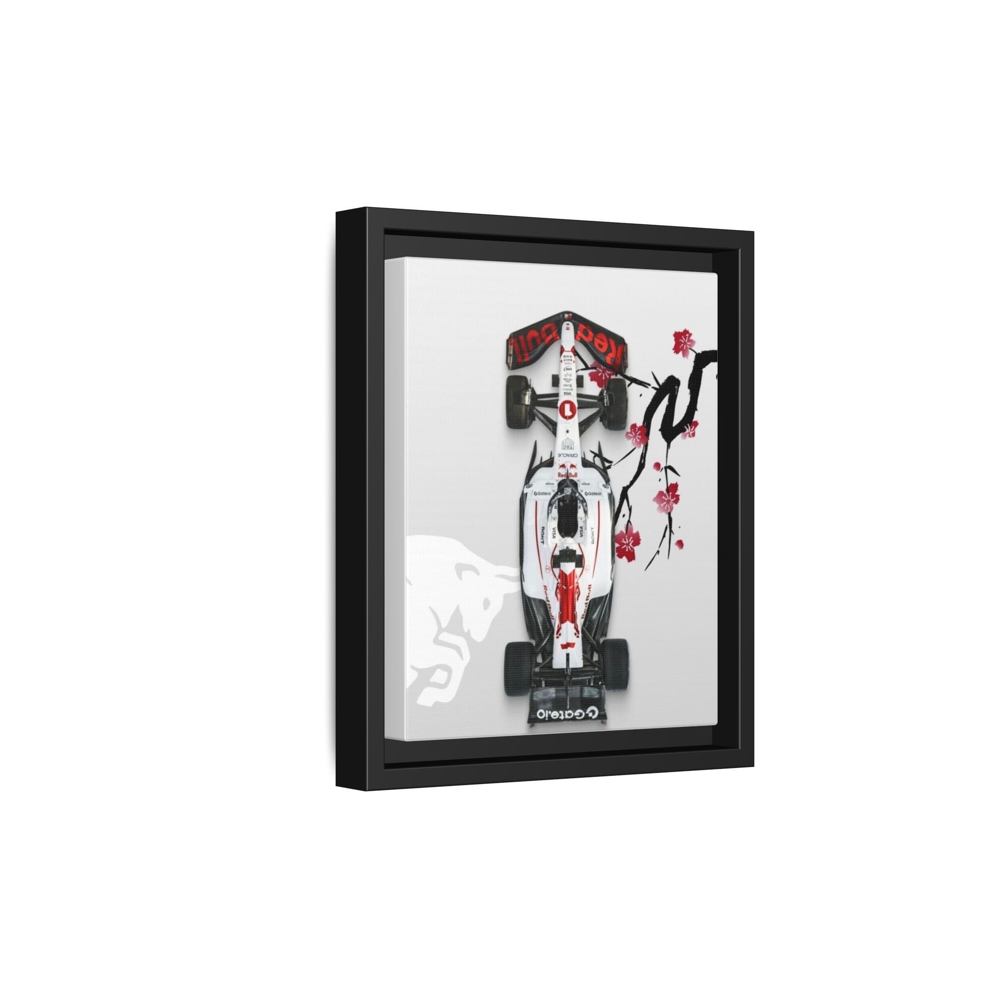 Pop Art Race Car Portrait with Flowers