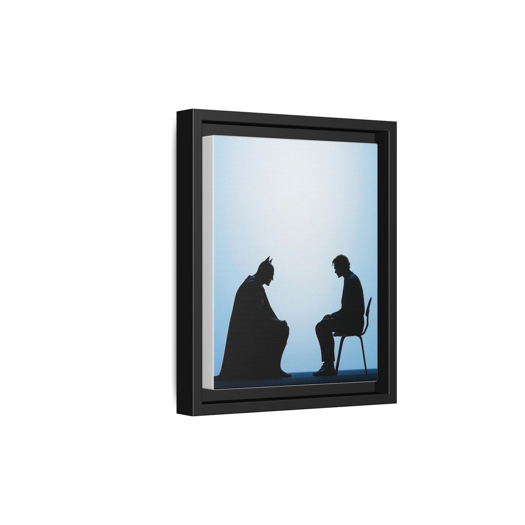 Pop Art Portrait: Batman and Joker in Silhouette