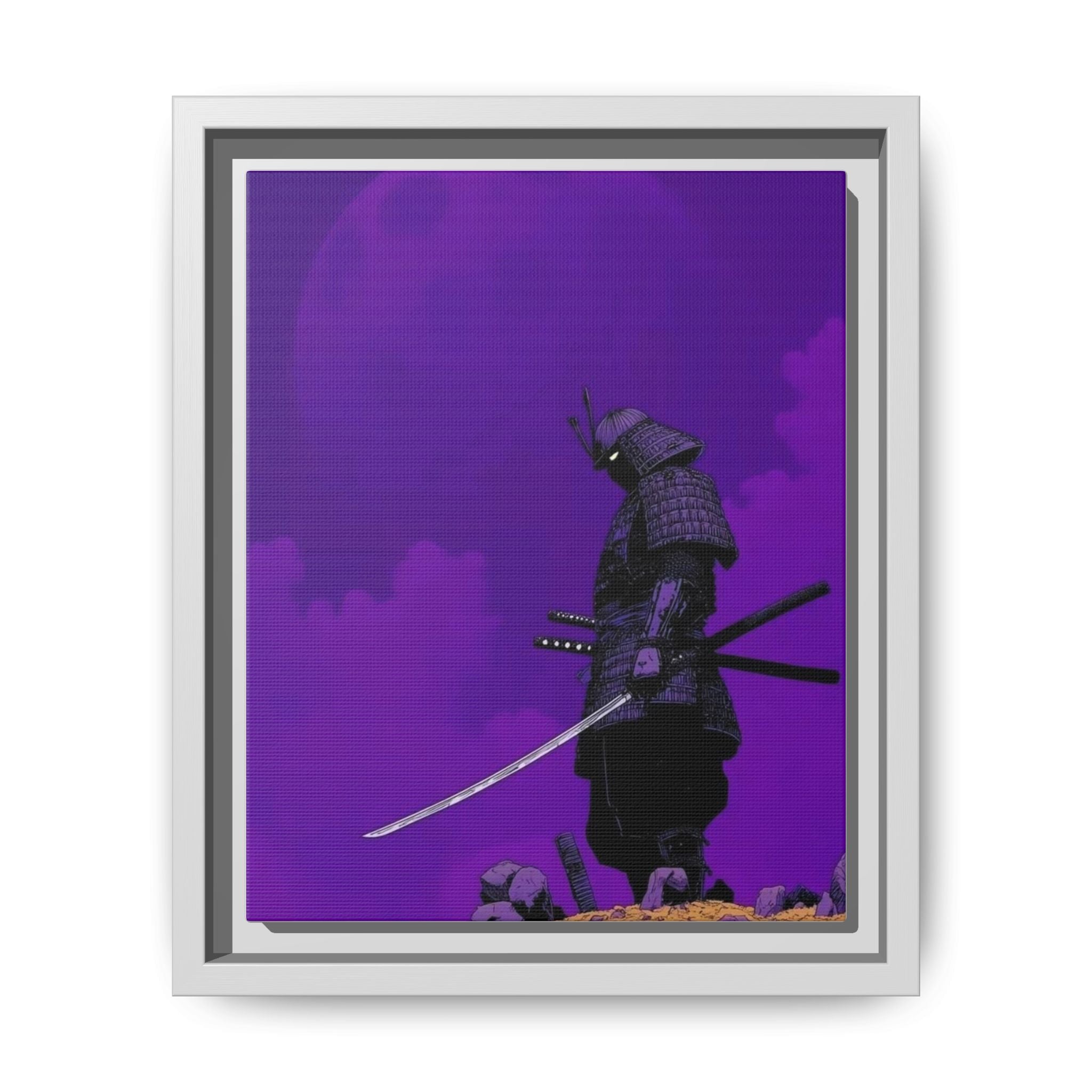 Mystic Samurai Under the Moon