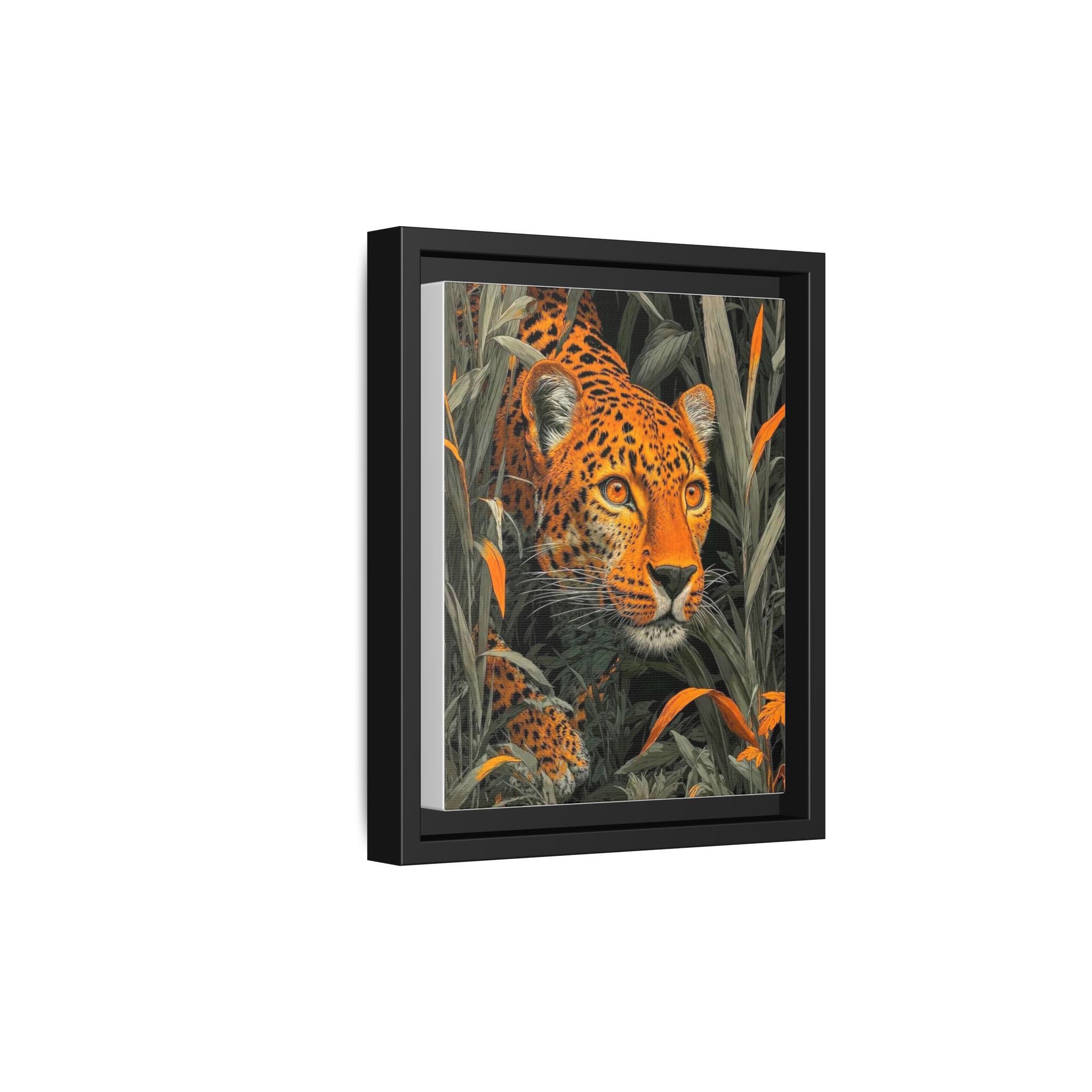 Leopard in Awakening Portrait — Vibrant Canvas Art