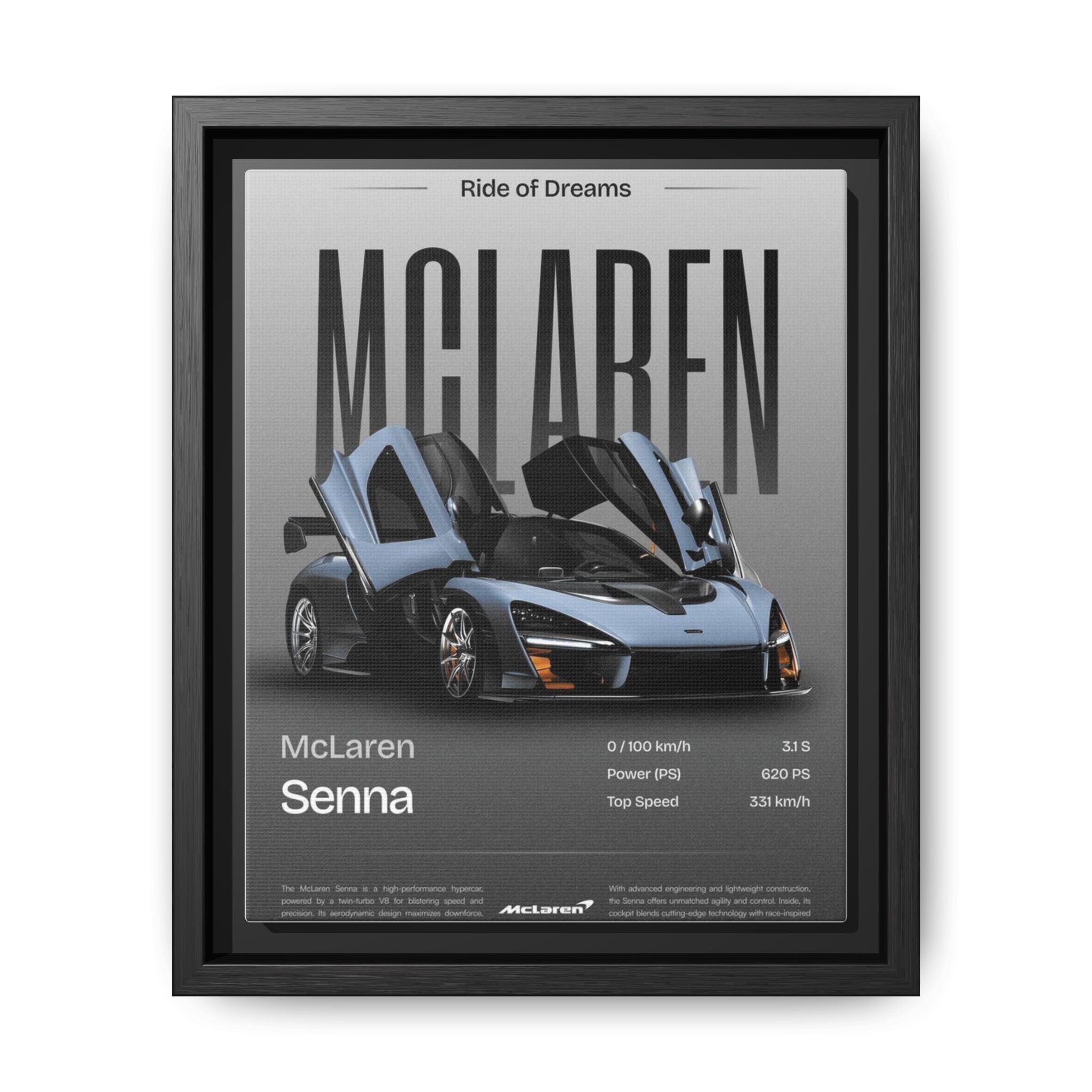 Elegance of Speed: McLaren Senna in Portrait