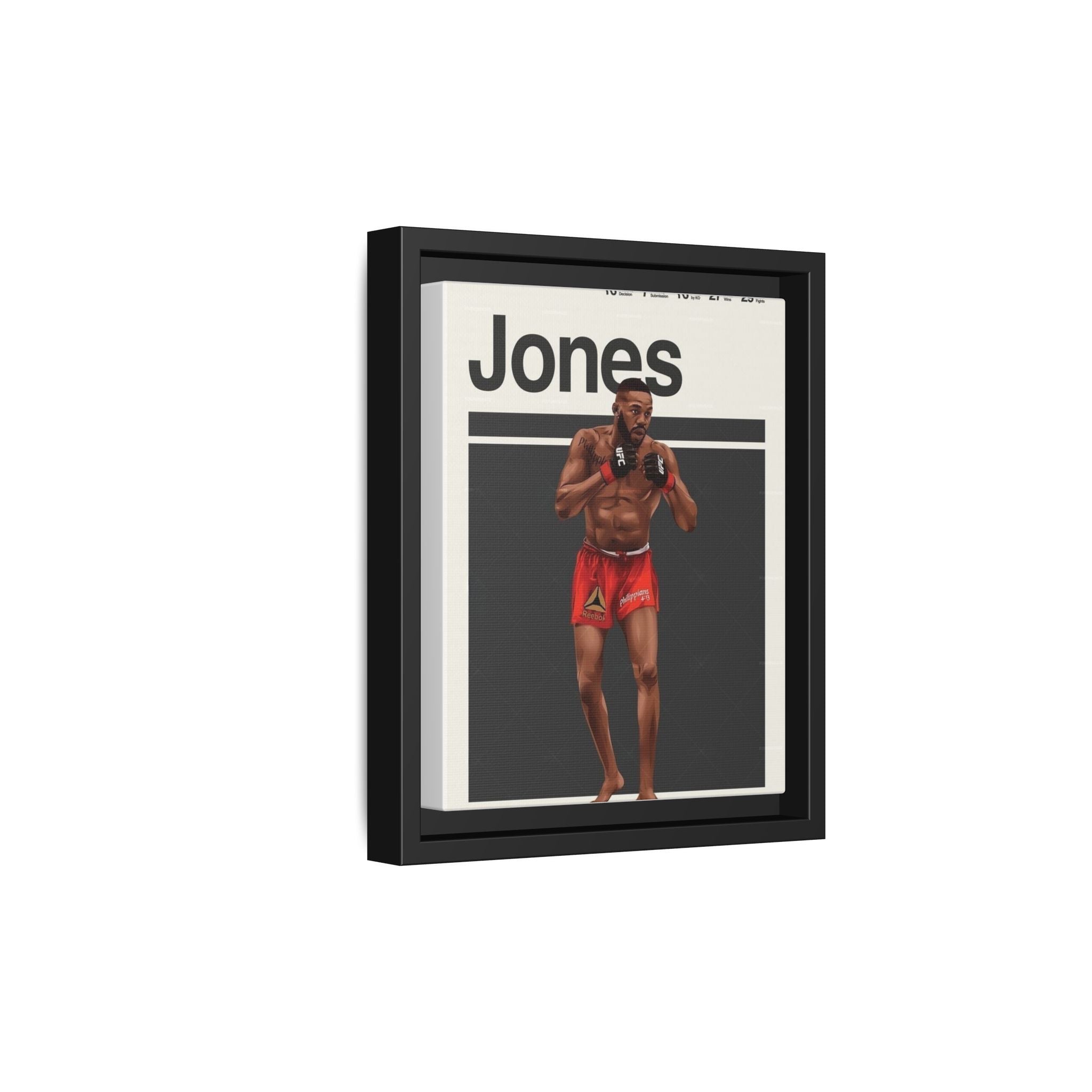 Jon Jones Pop Art Portrait Matte Canvas