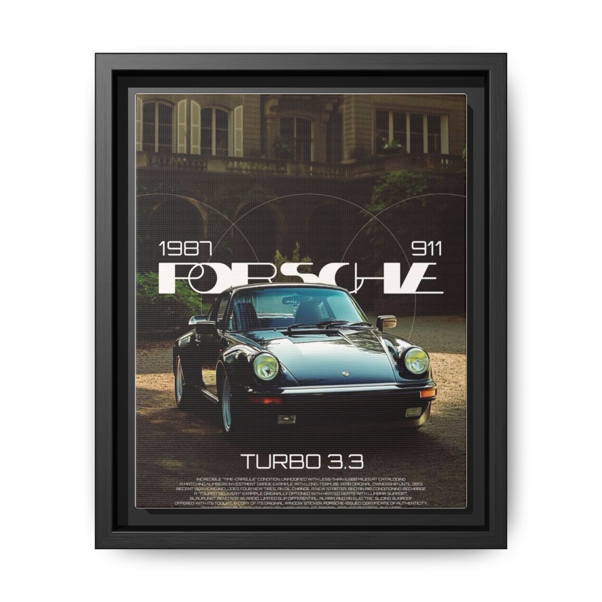 Artistic portrait of the legendary Porsche 911 Turbo 3.3