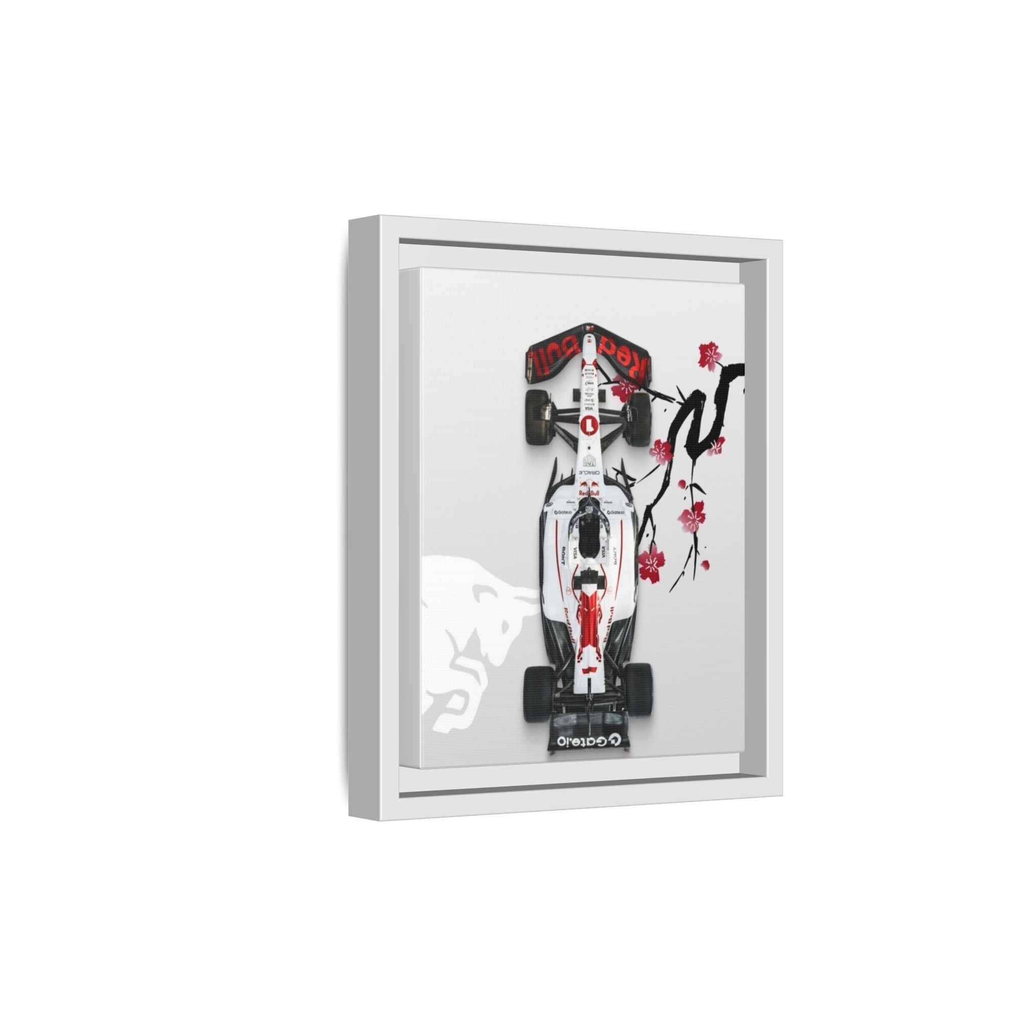 Pop Art Race Car Portrait with Flowers