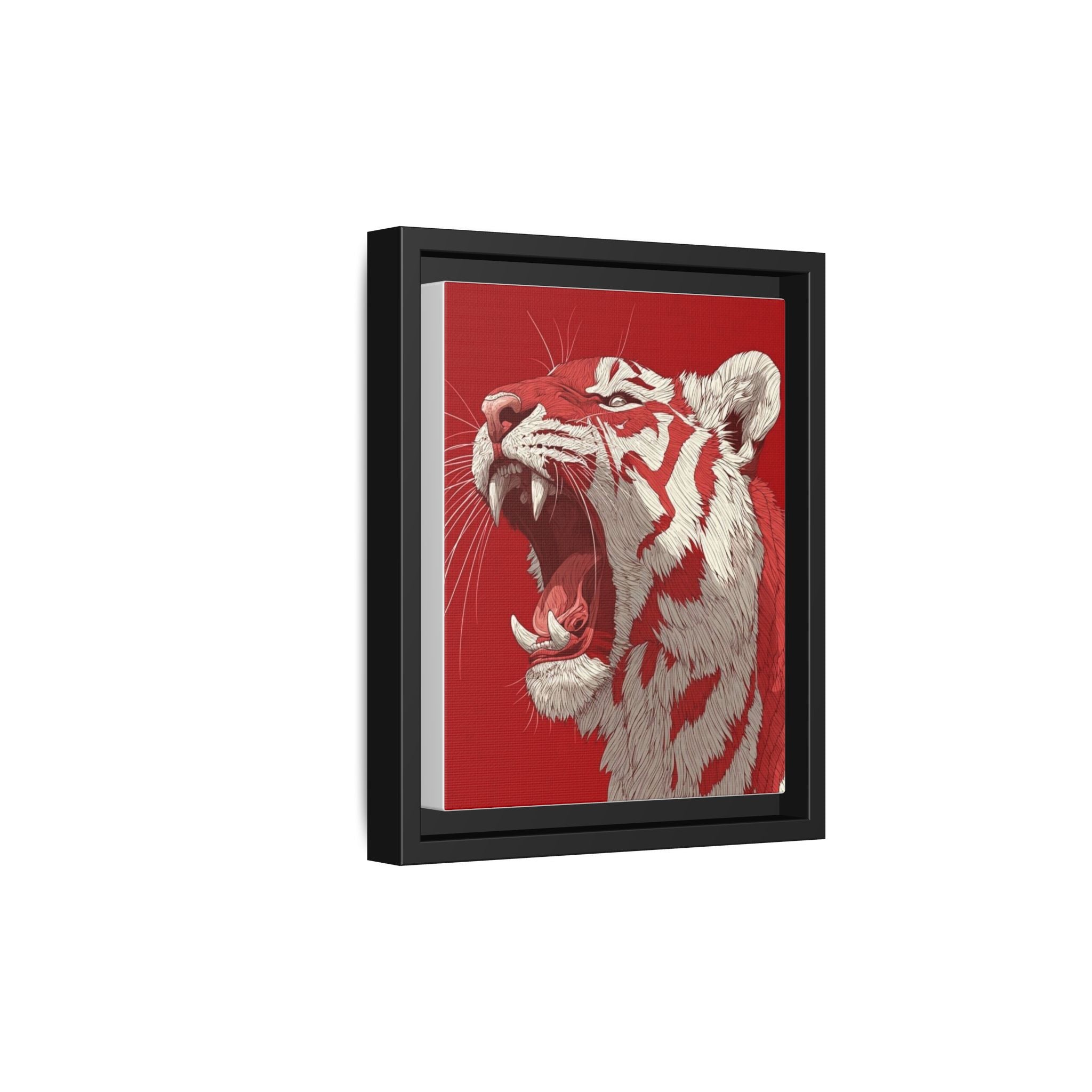Vibrant Red Tiger Portrait