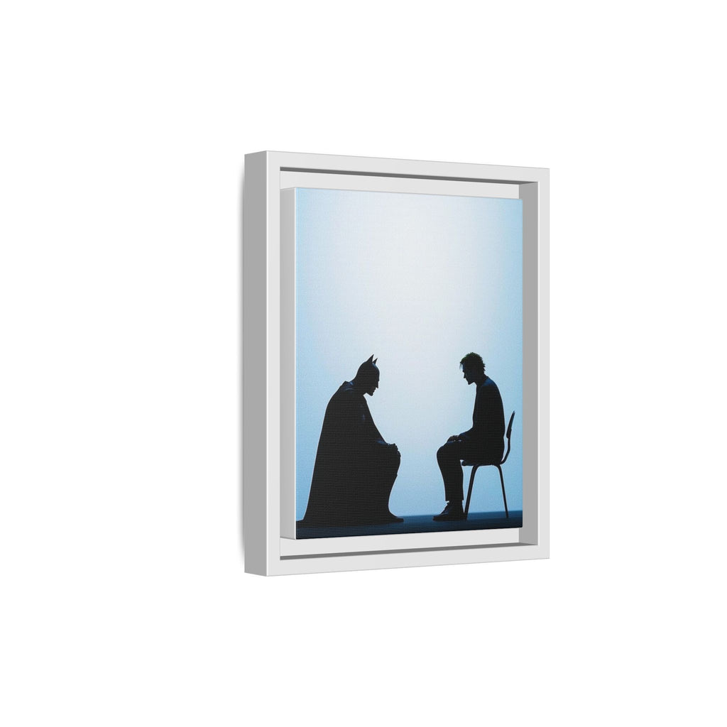 Pop Art Portrait: Batman and Joker in Silhouette