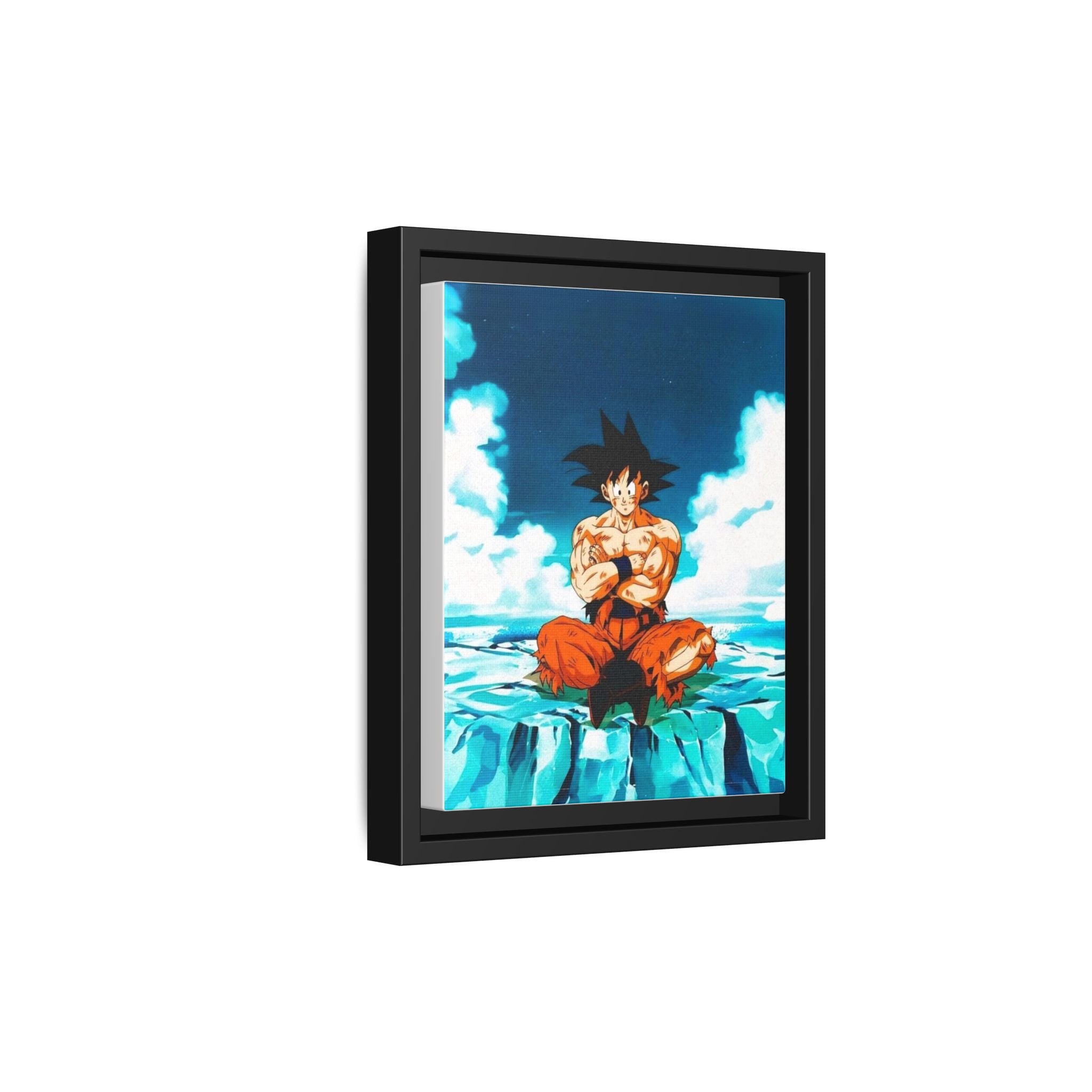 Energetic Portrait of Goku on Canvas