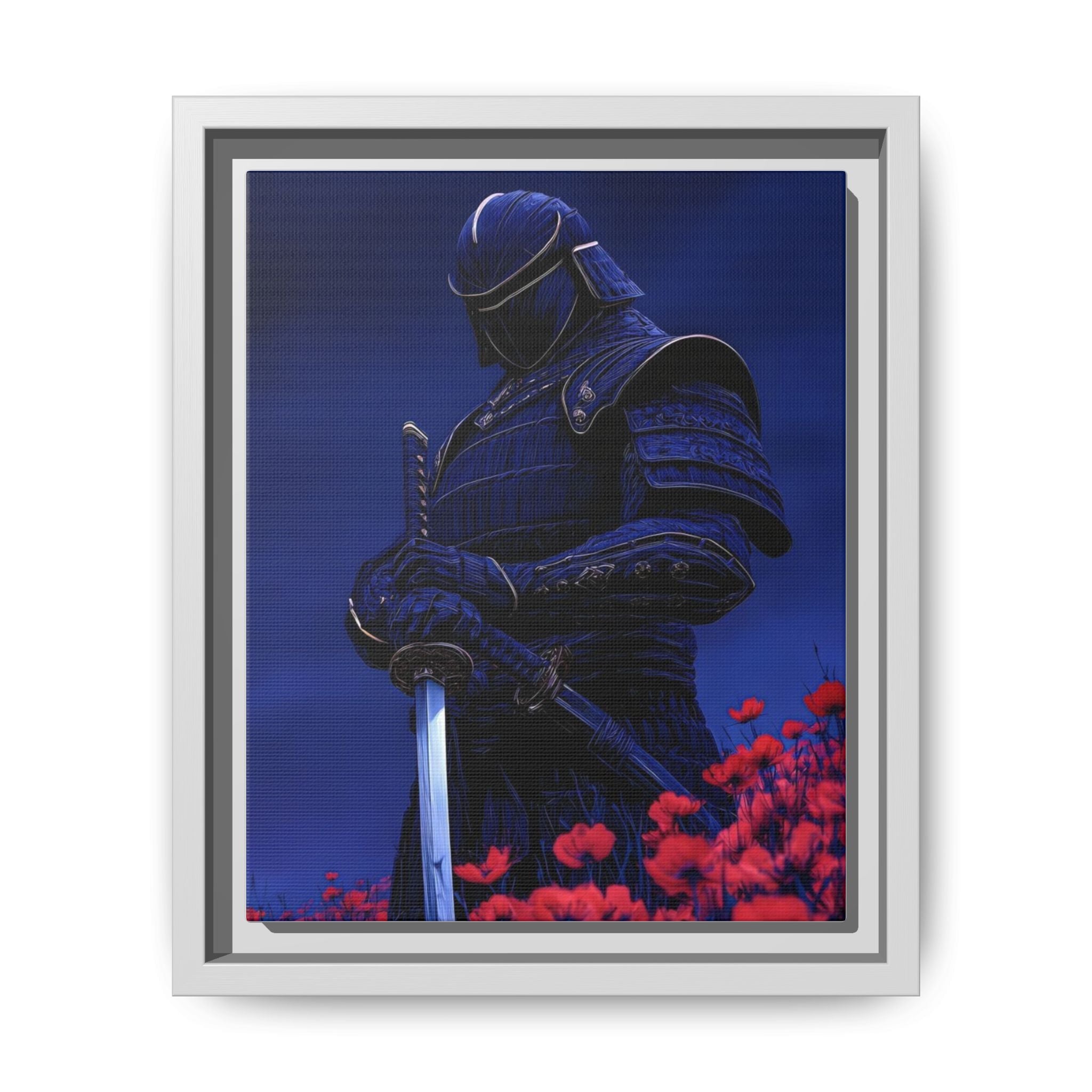 Samurai in a poppy field