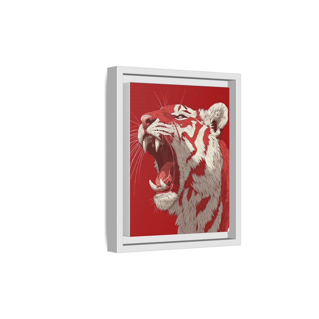 Vibrant Red Tiger Portrait