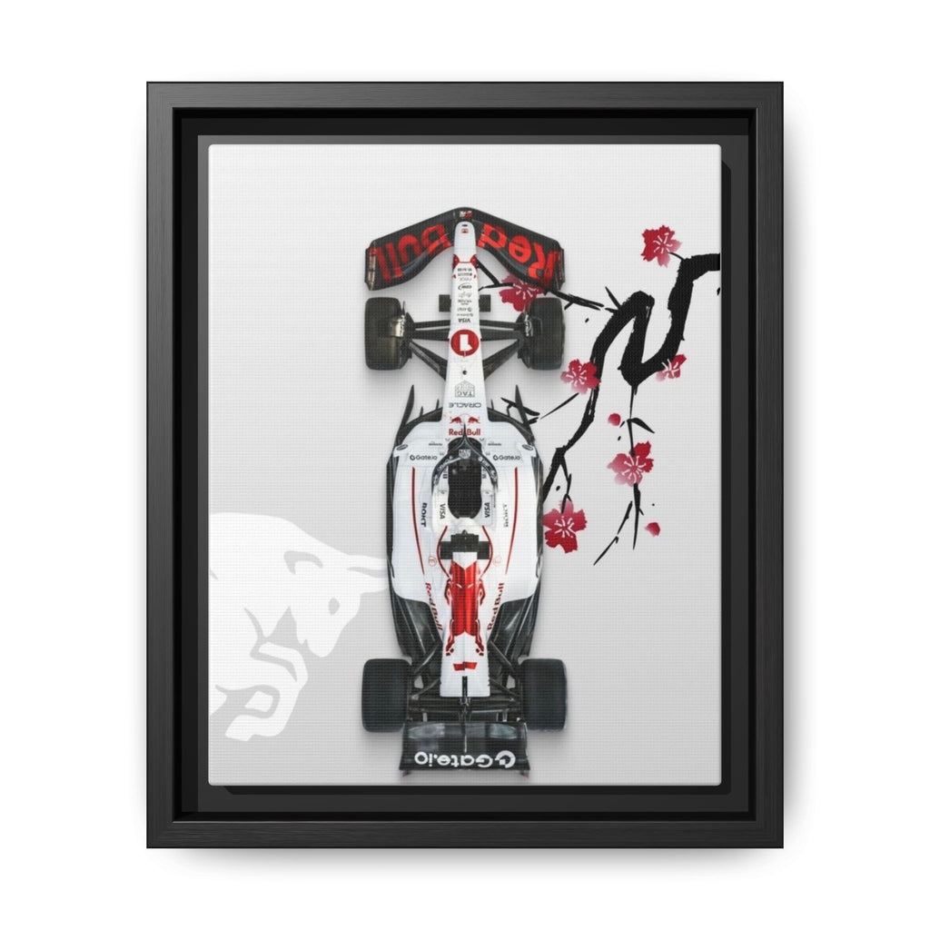 Pop Art Race Car Portrait with Flowers