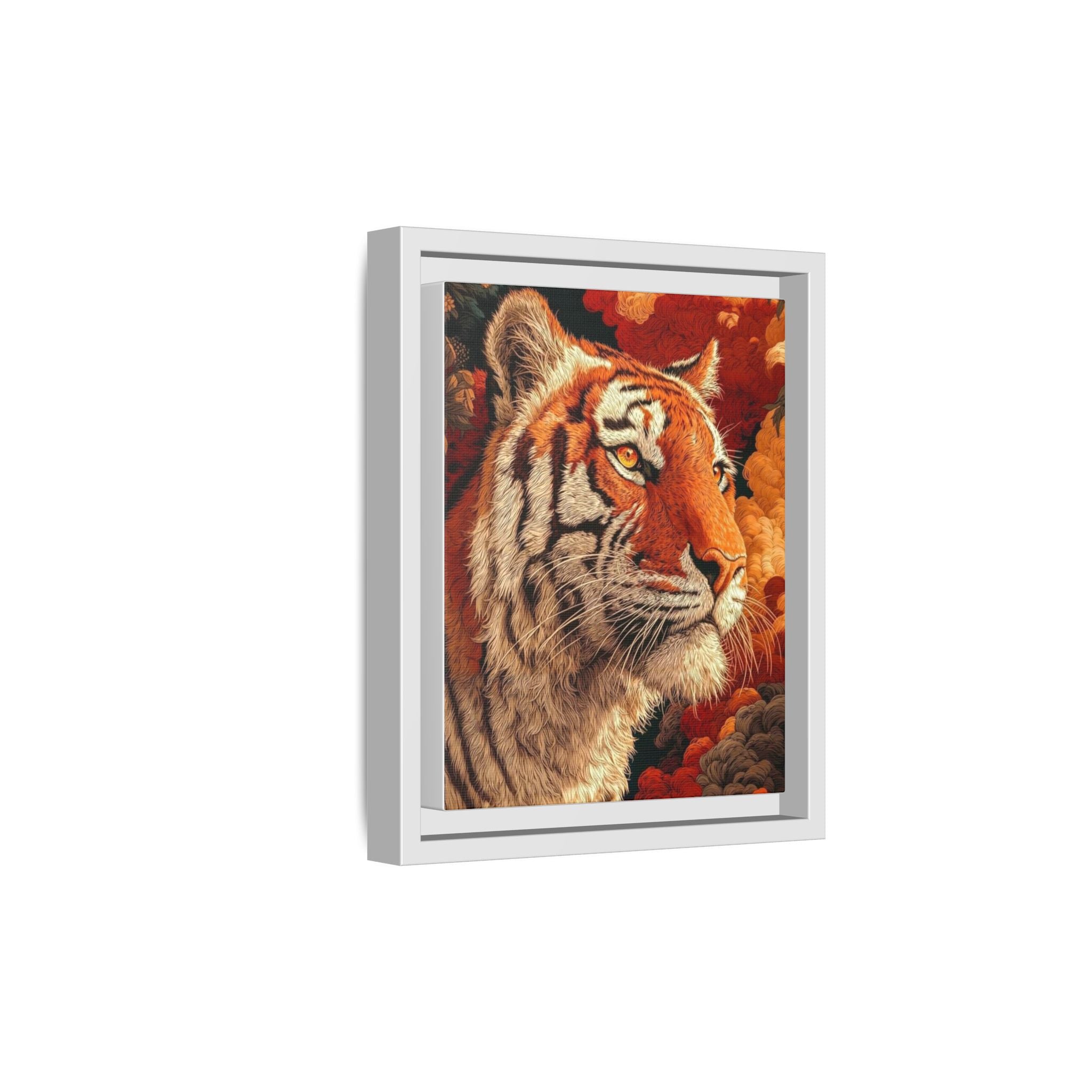 Portrait de Tigre en Couleurs Vives