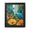 Portraits of Parrots in Vibrant Flowers
