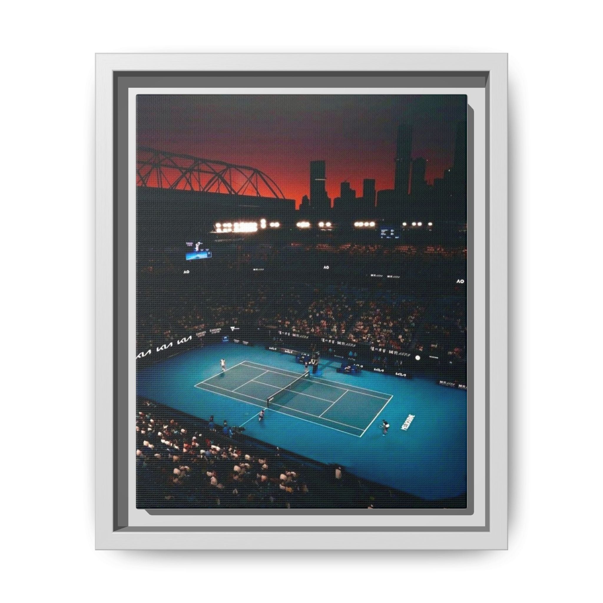 Tennis Energy at Dusk