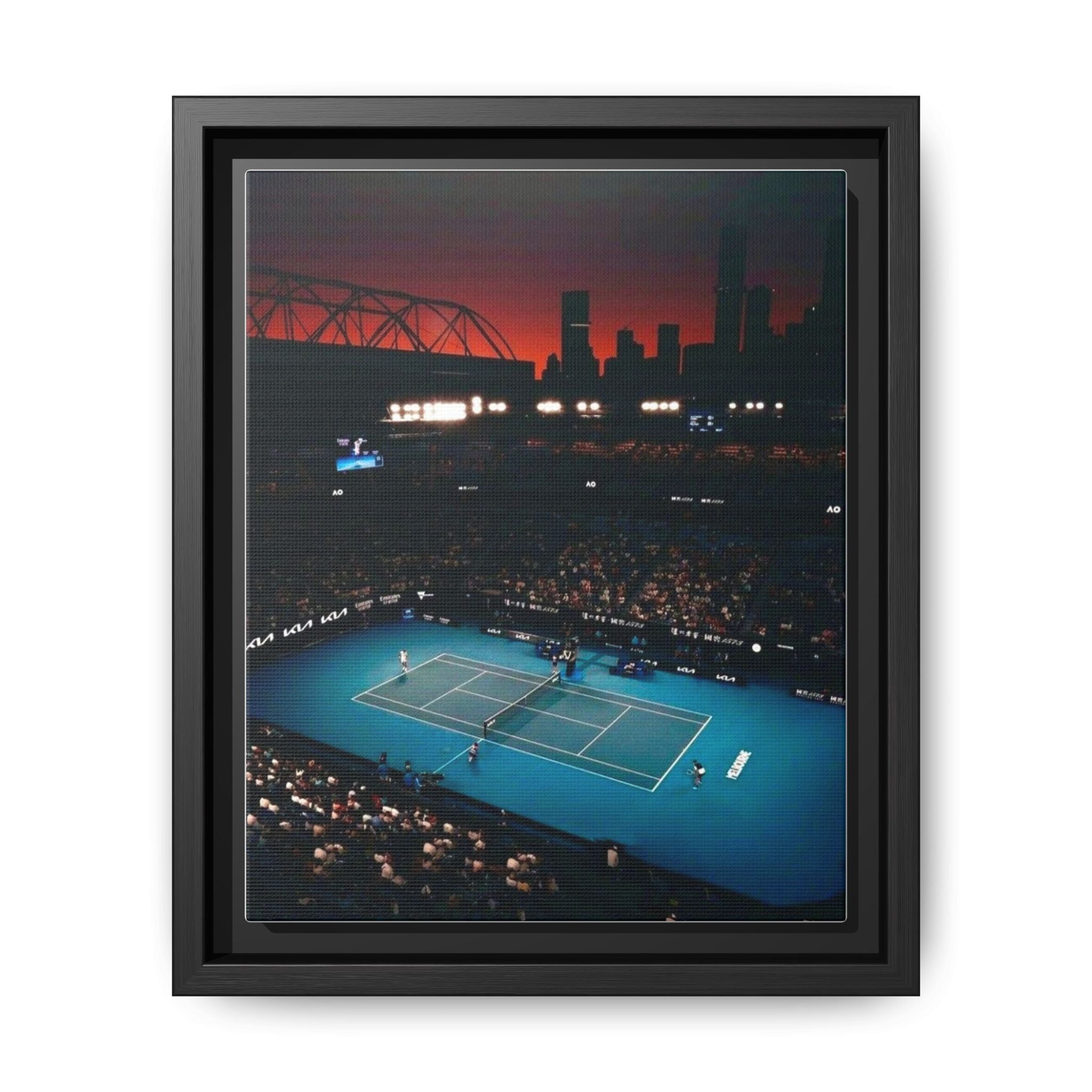 Tennis Energy at Dusk
