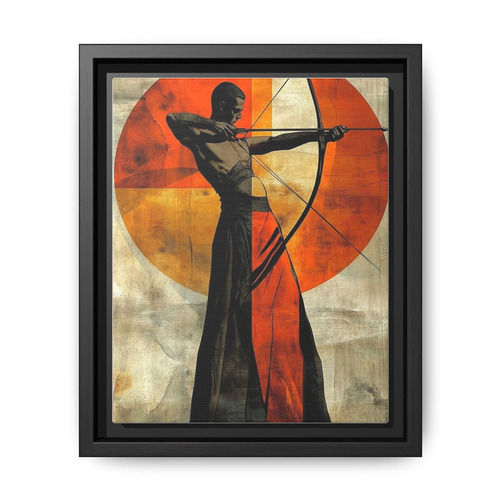 Modern artistic portrait: Archer in action
