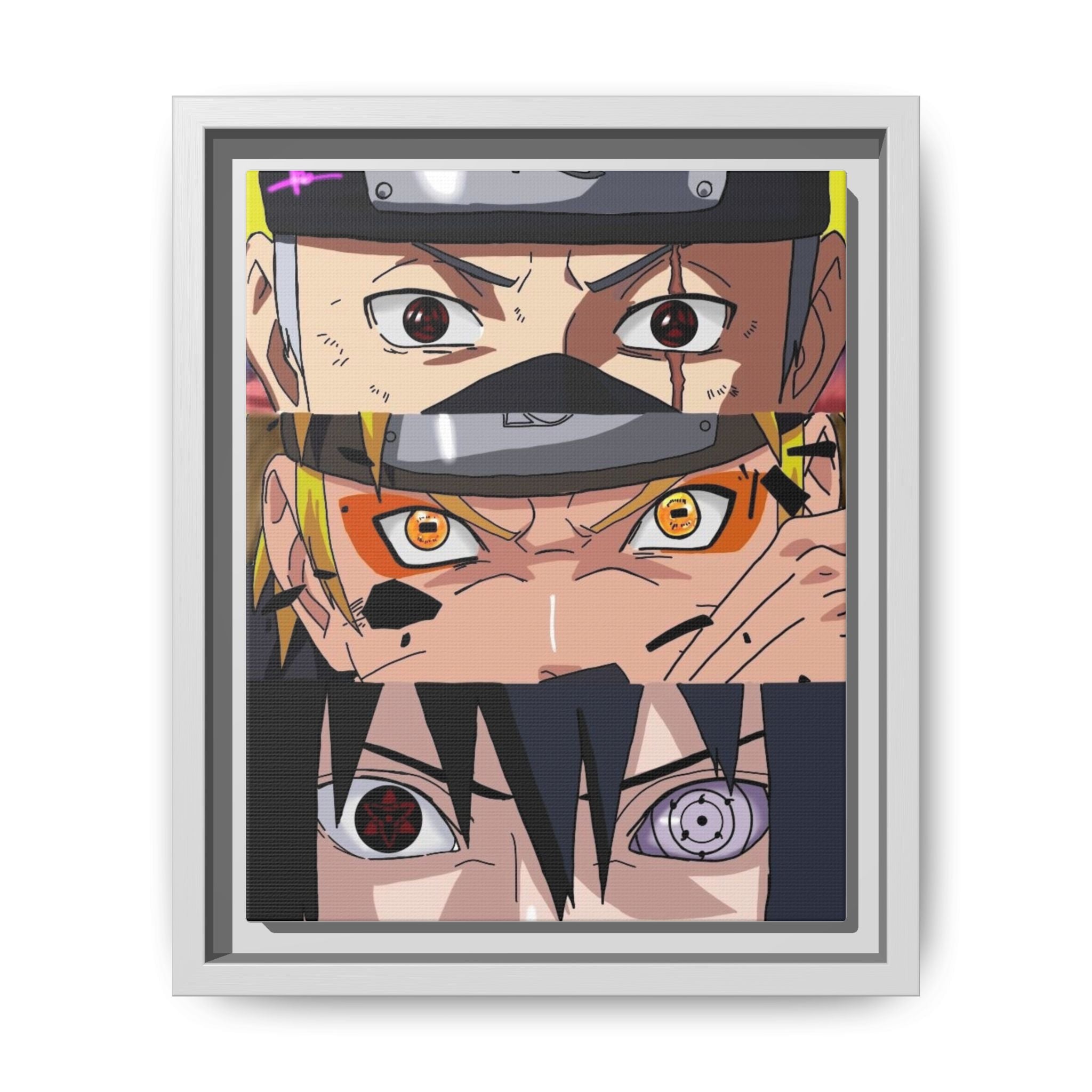 Pop art artistic portrait of manga heroes