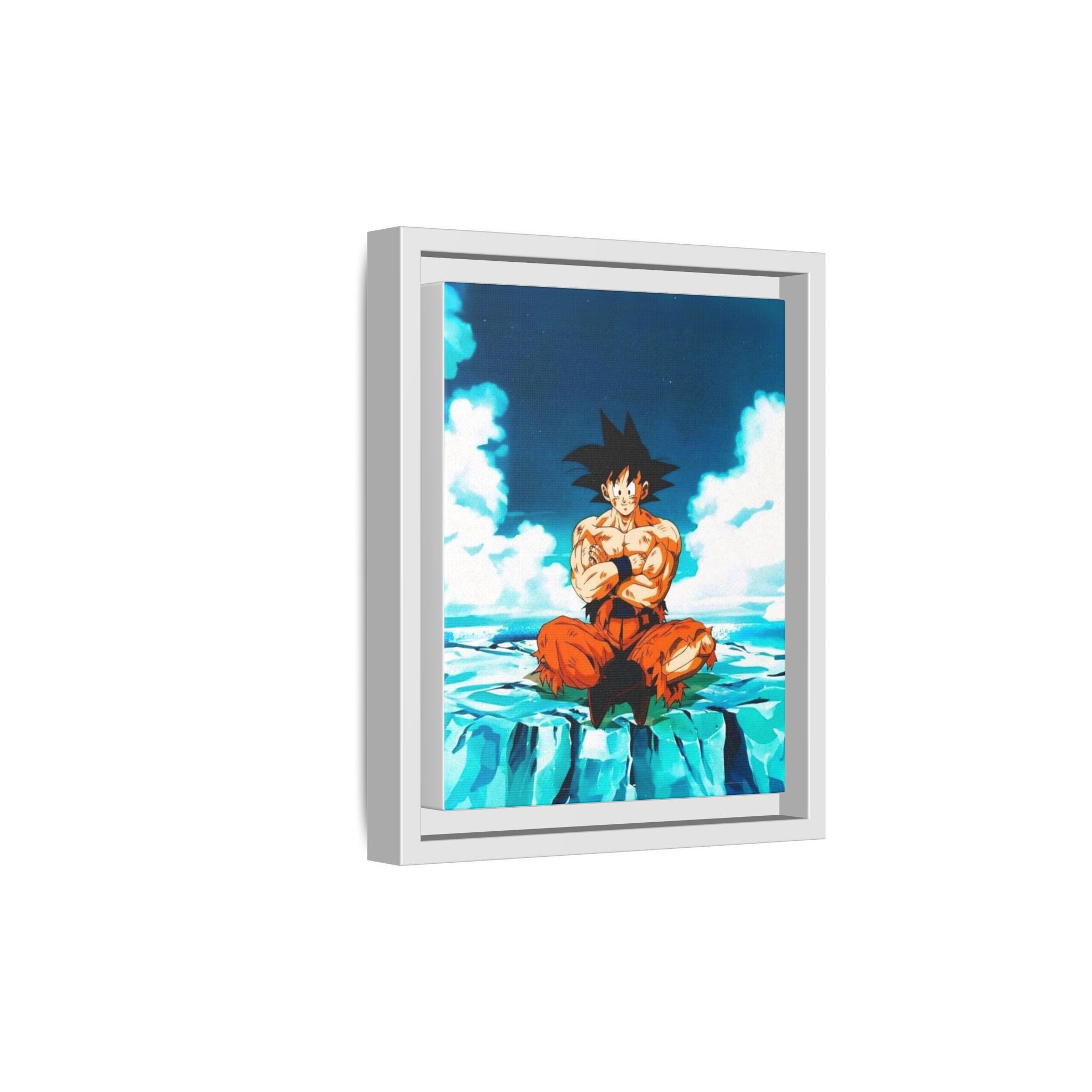 Energetic Portrait of Goku on Canvas