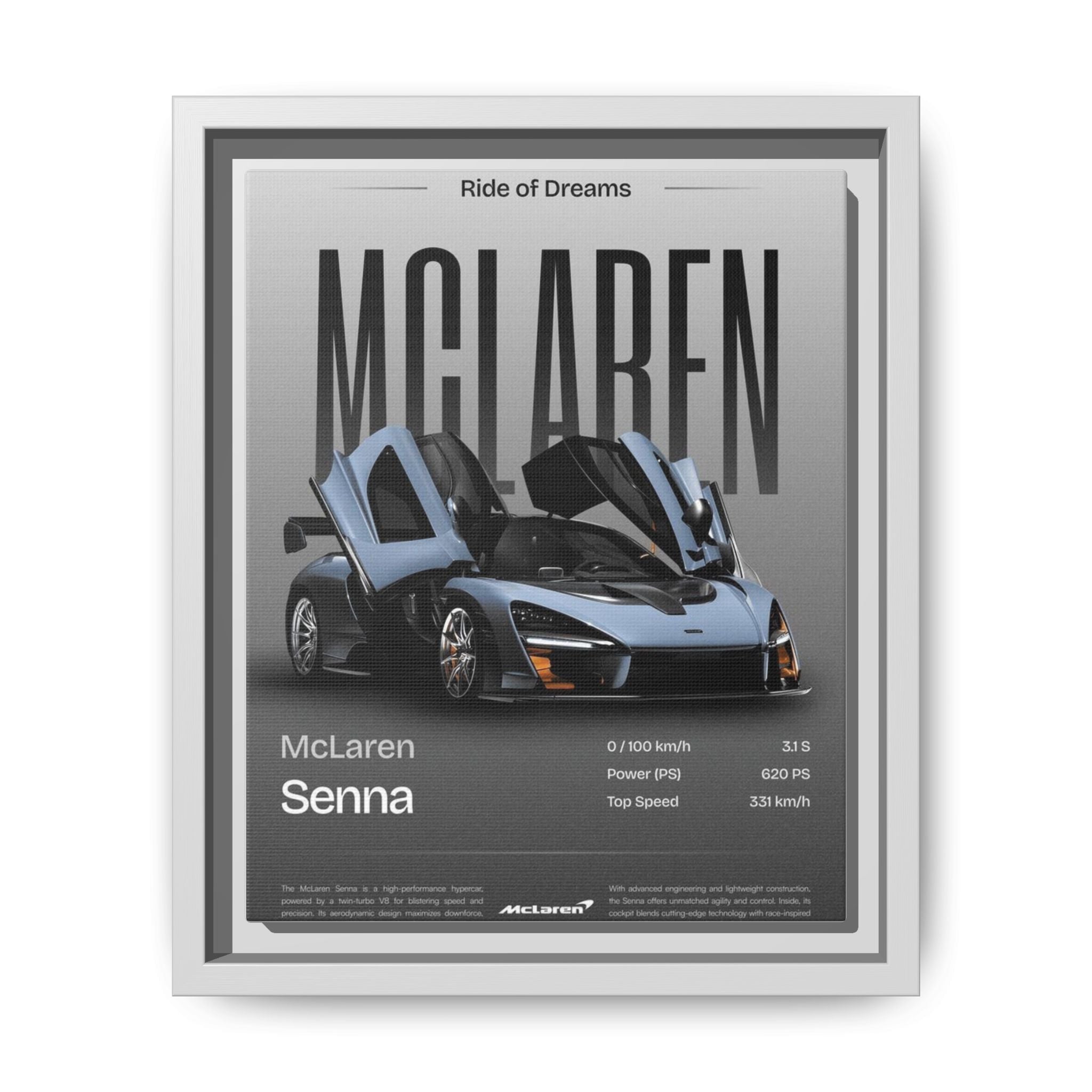 Elegance of Speed: McLaren Senna in Portrait
