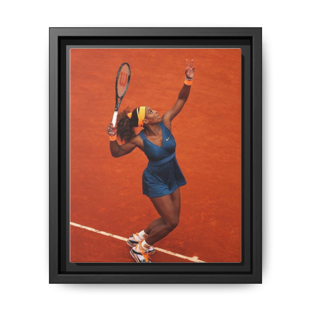 The elegance of tennis mid-match