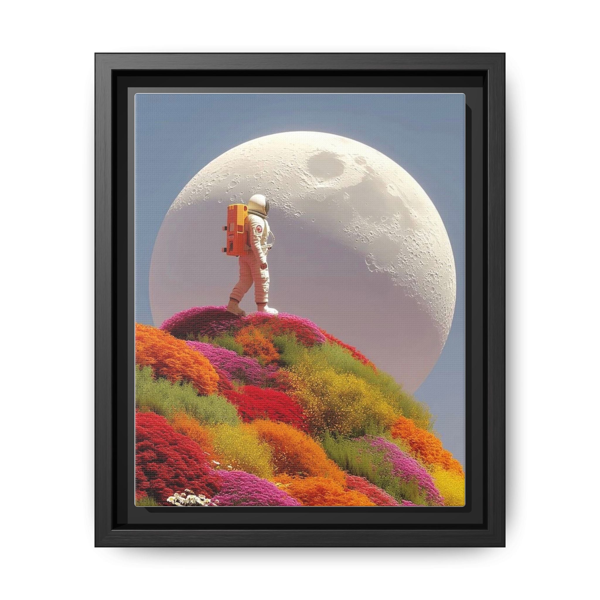 Lunar Exploration: Astronaut in the Land of Flowers
