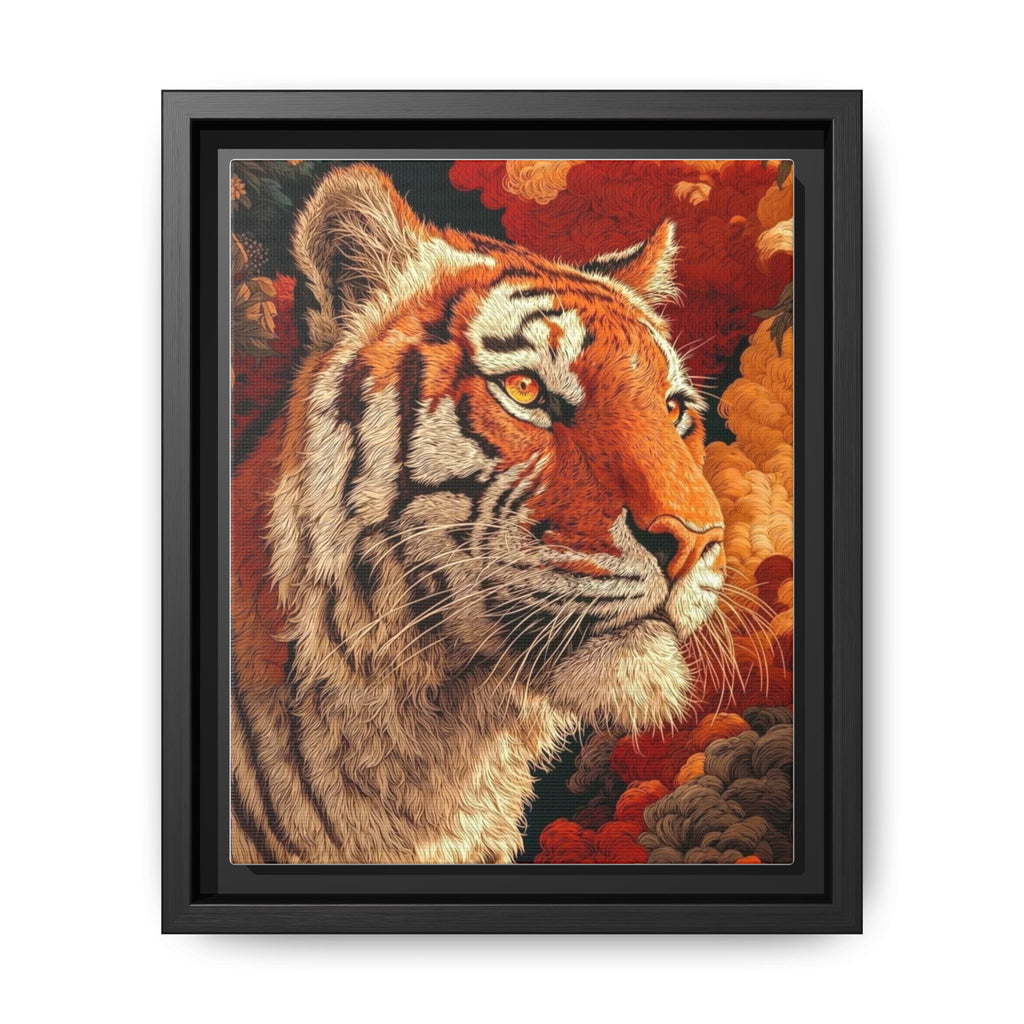 Tiger Portrait in Vibrant Colors