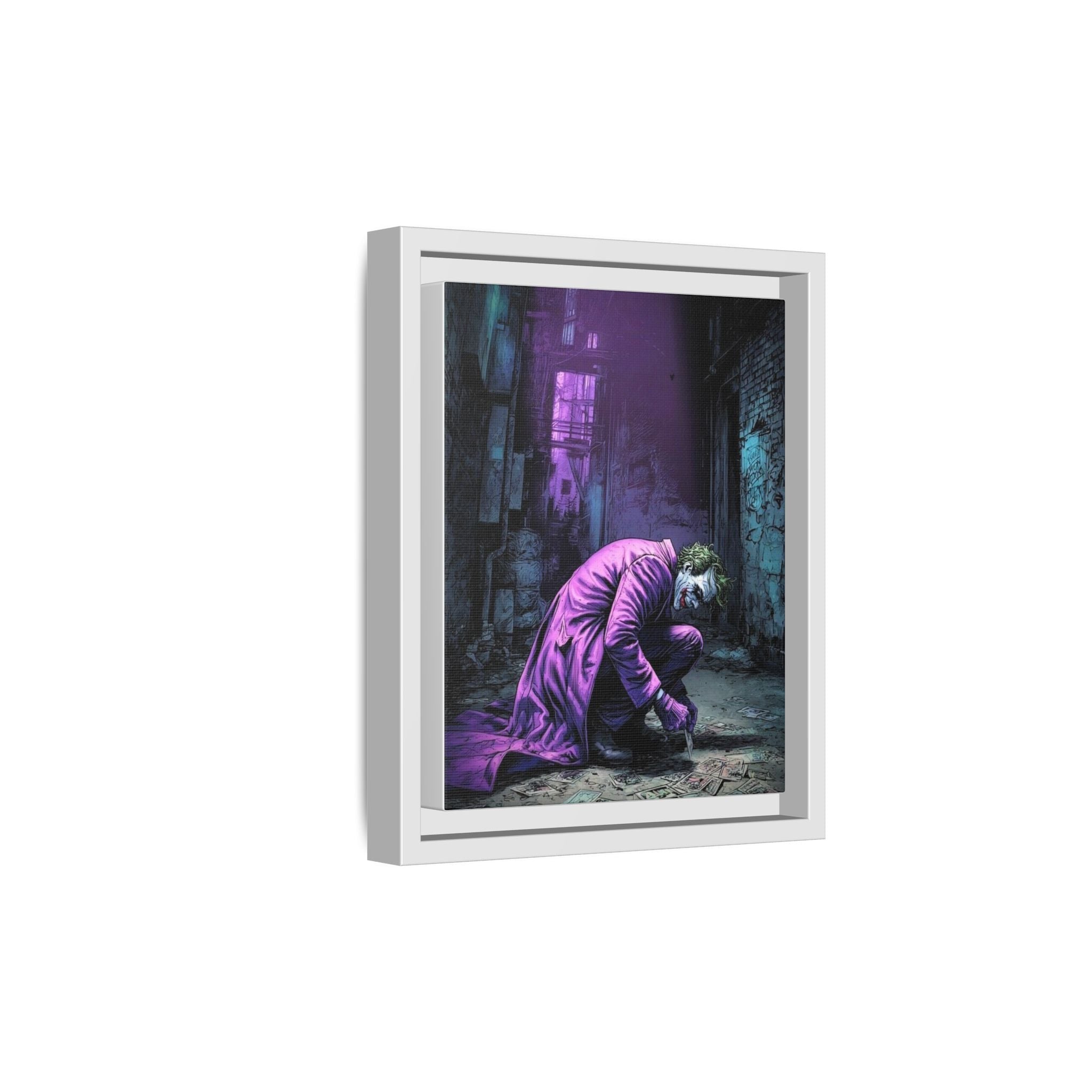 Artistic portrait of the Joker in bright colors